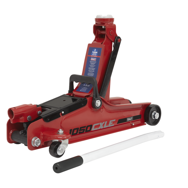 Sealey 1050CXLE Low Profile Short Chassis Trolley Jack 2 Tonne