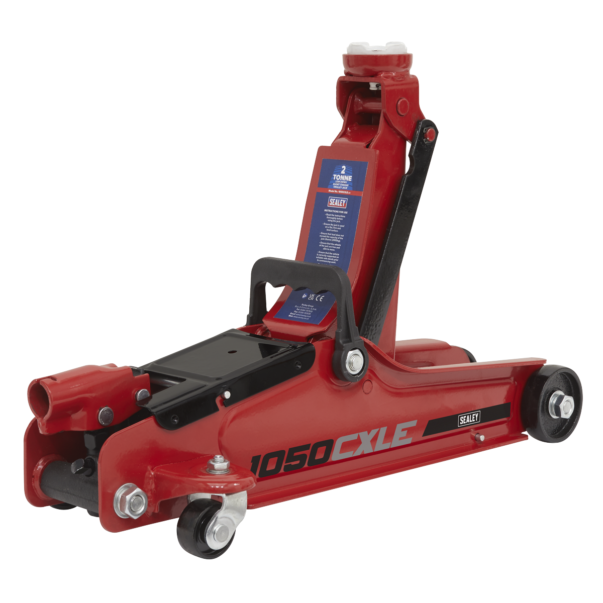 Sealey 1050CXLE Low Profile Short Chassis Trolley Jack 2 Tonne - additional view 2