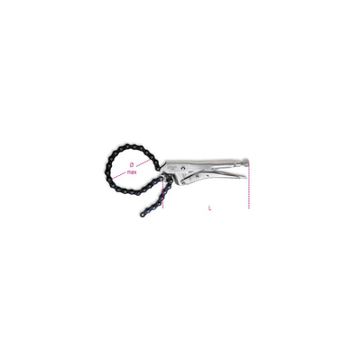 Beta Adjustable Self-Locking Pliers With Chain - 1064