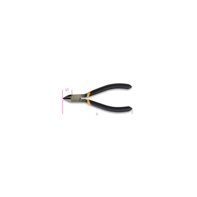 Beta Semi-Flush Cutting Nippers 125 Mm With Slip-Proof Pvc Coated Handles - 1081 - 1081 125
