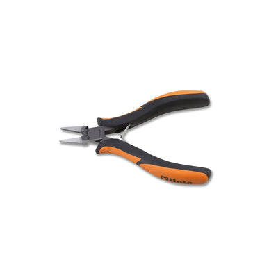 Beta Smooth Flat Short Nose Pliers With Bi-Material Handles 130 Mm - 1171BM