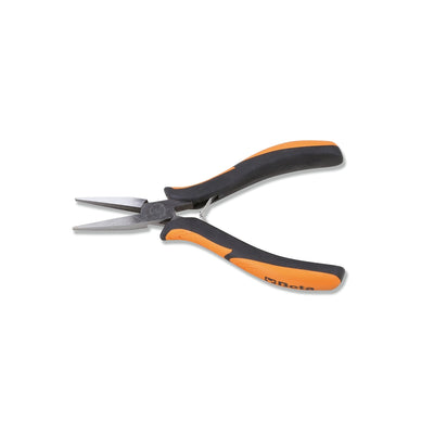 Beta Smooth Flat Long Nose Pliers With Bi-Material Handles 140 Mm - 1172BM