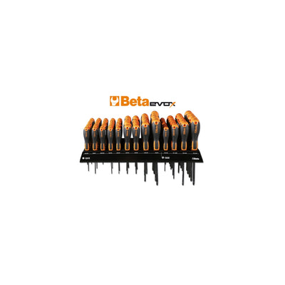 Betaevox Wall-Mounted Display Stand With Assortment Of Screwdrivers - 1203E/E1P