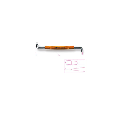 Beta Offset Screwdriver For Slotted Head Screws 1 X 5.5 Mm - 1236B - 1236B 1X5,5