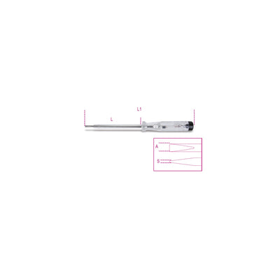 Beta Mains Testing Screwdriver 150/250V 0.5 X 3.5 X 100 Mm - 1253