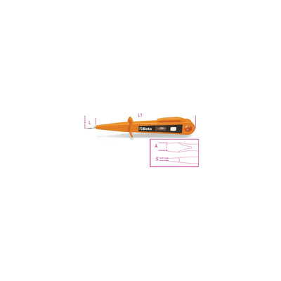 Beta Mains Testing Screwdriver 125/250V Double Insulation - 1253A