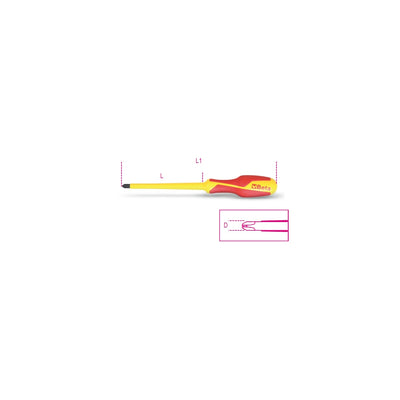 Beta Insulated Phillips Screwdriver Ph - 1272MQ 0X3X60