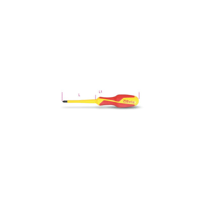Beta Insulated Pozidriv Supadriv Screwdriver Pz - 1279MQ PZ0