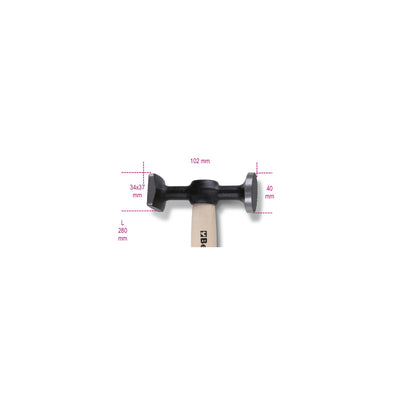 Beta Bodywork Hammers With Wooden Shafts, 2-Piece - 1357Z/45