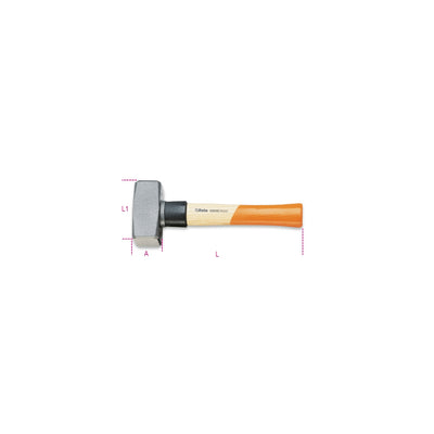 Beta Mason Club Hammer 1500G With Security Collar And Wooden Shaft - 1380S - 1380S 1500