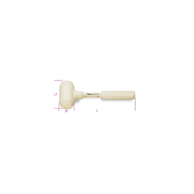 Beta Dead-Blow Rubber-Covered Hammer 1000 G - 1391A - 1391A 1000