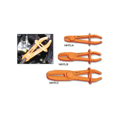 Beta Set Of 3 Plastic Hose Pliers - 1481PL/A - 1481PL/S3