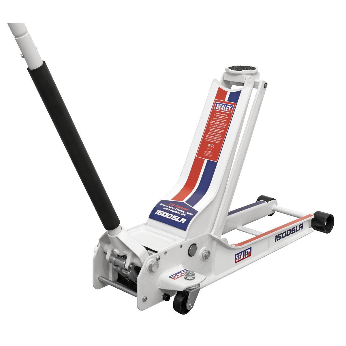 Sealey 1500SLR Low Profile Long Reach Rocket Lift Trolley Jack 1.5 Tonne - additional view 6