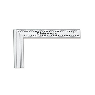Beta Stainless Steel Carpenter’s Square With Aluminium Base 300 Mm - 1674A - 1674A 300