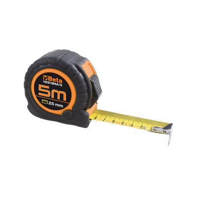 Beta Shock-Resistant Bimaterial Abs Steel Tape Measure 5 M X 25 Mm Class Ii - 1691BM - 1691BM/5
