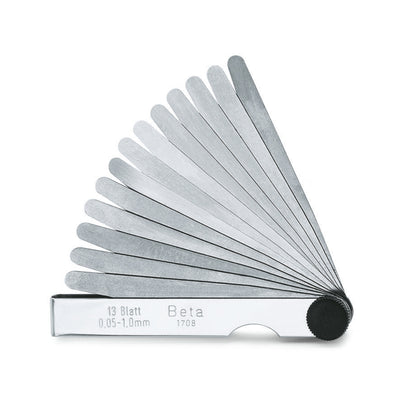 Beta Metric Feeler Gauges 0.05-1.0 Mm 13 Blades - 1708/8 - 13 - 20 - 1708/13