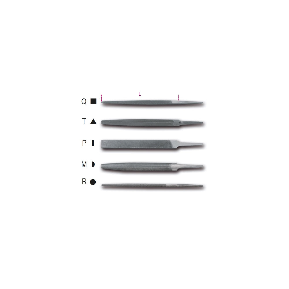 Beta 8 Inch Bastard Cut Files Without Handles - 1718D8/... - 1718D8/Q