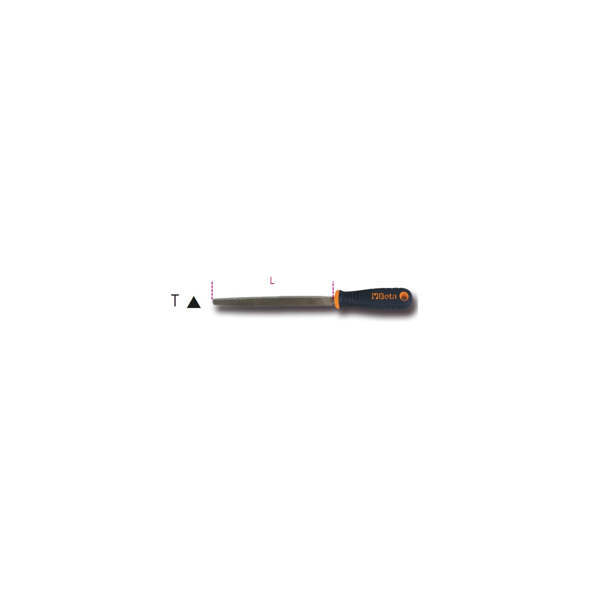 Beta Rough Triangular Files With Handles, 3-Piece - 1719BMD...T - 1719BMD12/T