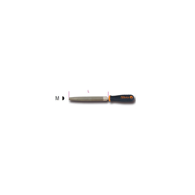 Beta Smooth Half-Round File With Handle 150 Mm - 1719BMX...M - 1719BMX6/M