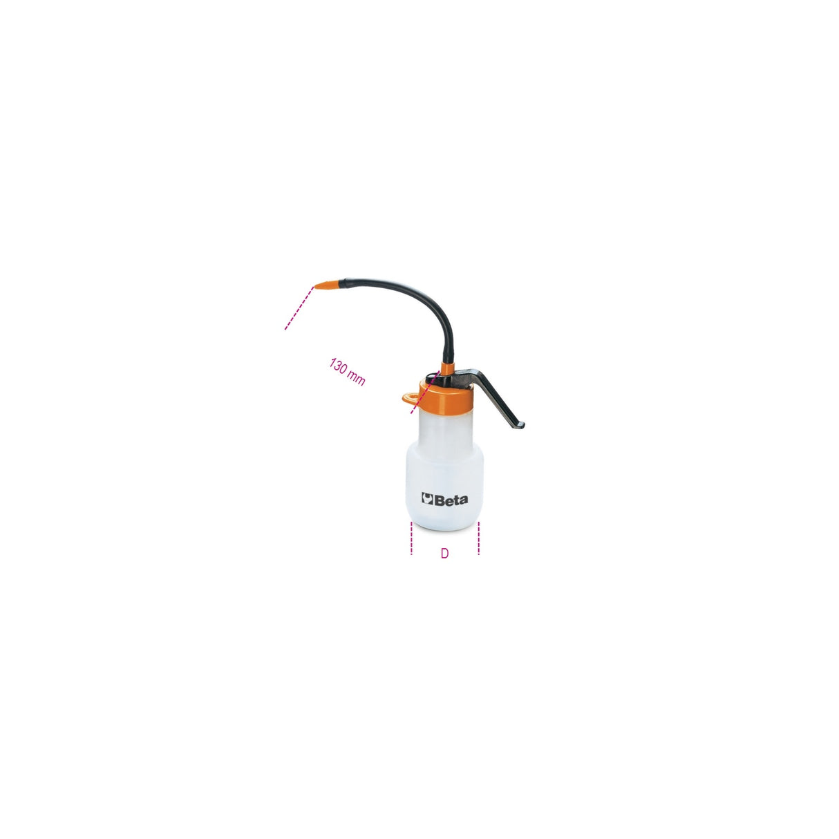 Beta Plastic Pressure Oil Can With Flexible Plastic Spout - 1754 150
