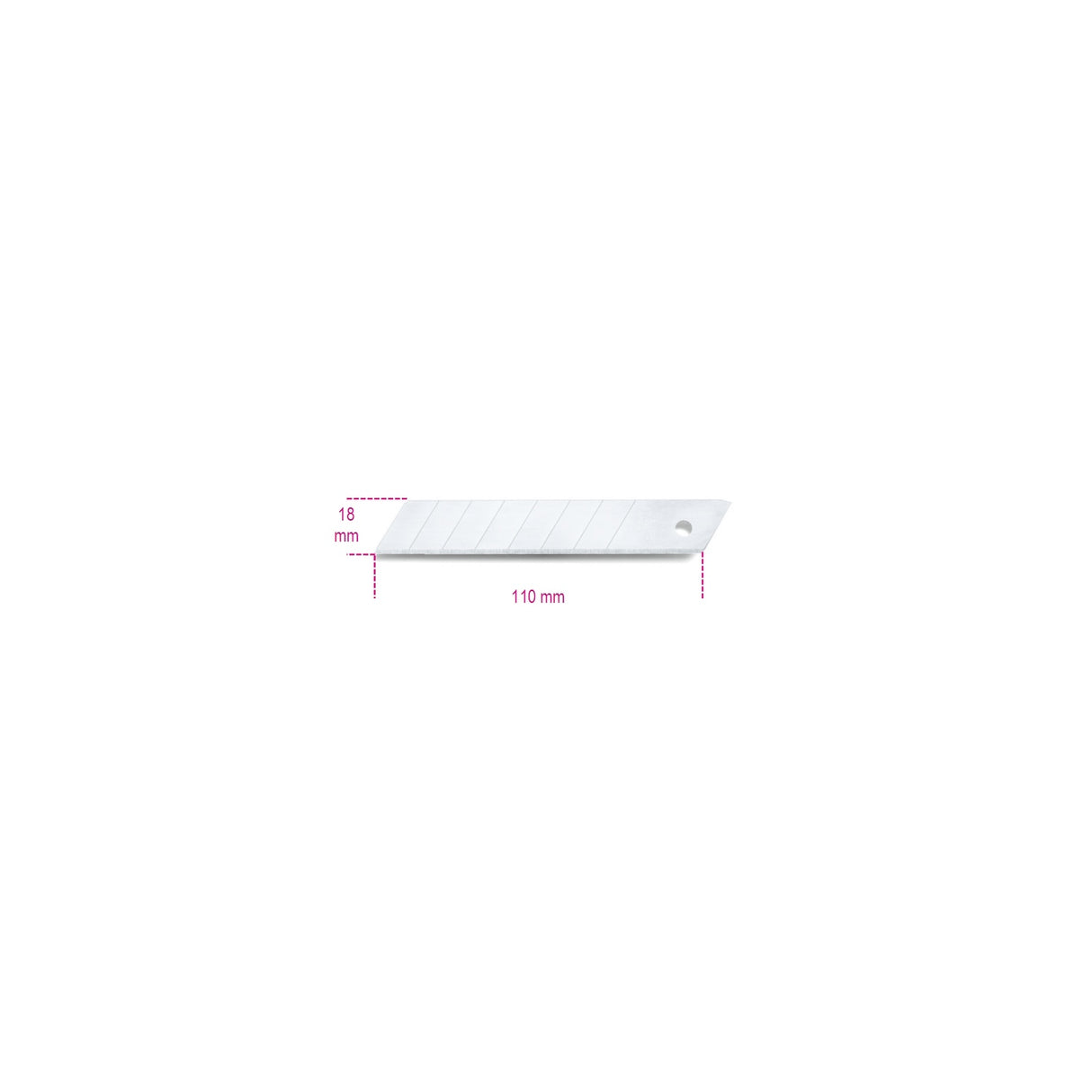 Beta 10 X 18 Mm Sector Blades For 1771 Utility Knives - 1771 - 1771RL