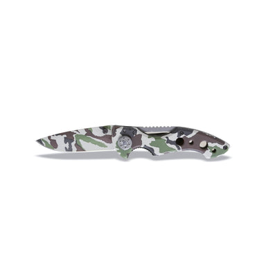 Beta Camouflage Foldaway Knife With Hardened Steel Blade And Case - 1778CM