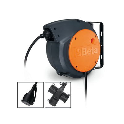 Beta Automatic cable reel with 3Gx1.5 mm² cable and SCHUKO type socket - 1844 15-H05/SCK
