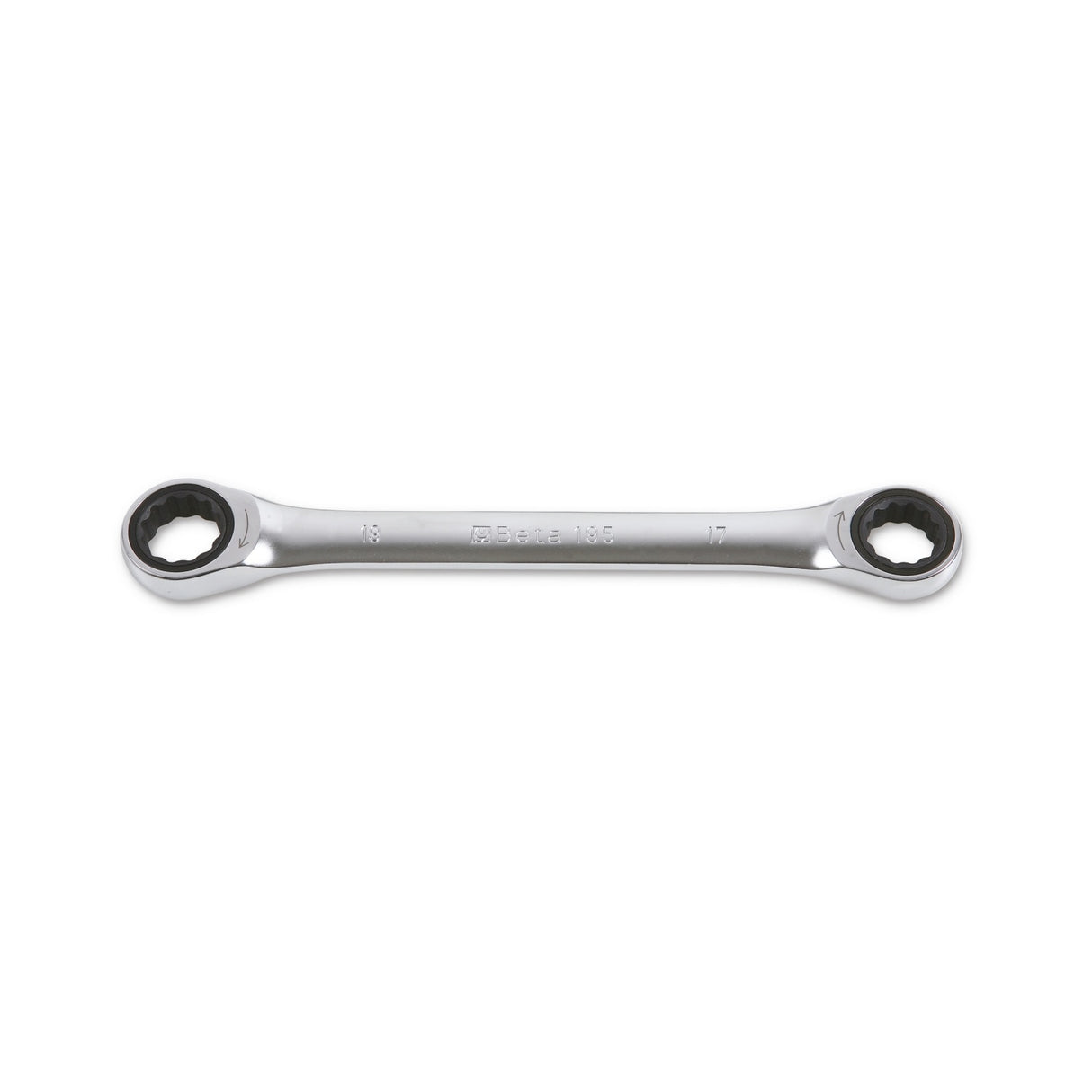 Beta Ratcheting Double-Ended Flat Bi-Hex Ring Wrench - 195 8X10
