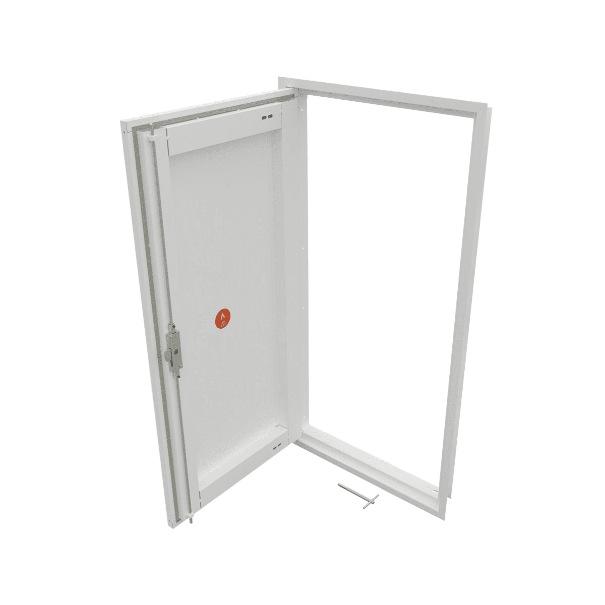 2 Hour Fire Rated Metal Single Riser Door – Both Sides Fire Rated - Picture or Beaded Frame - Smoke Seals - RISER120SBF3WL900X600 - Rapid Access - Trade Counter Direct