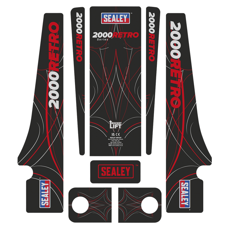Sealey 2000CW Low Profile Custom Design Trolley Jack with Rocket Lift 2 Tonne - White - additional view 15
