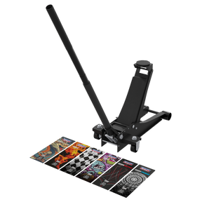 Sealey 2000CB Low Profile Custom Design Trolley Jack with Rocket Lift 2 Tonne - Black