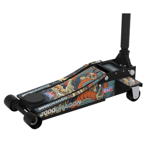 Sealey 2000CB Low Profile Custom Design Trolley Jack with Rocket Lift 2 Tonne - Black - additional view 5