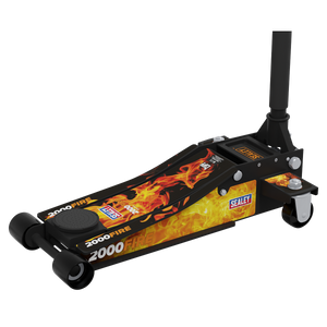 Sealey 2000CB Low Profile Custom Design Trolley Jack with Rocket Lift 2 Tonne - Black - additional view 6