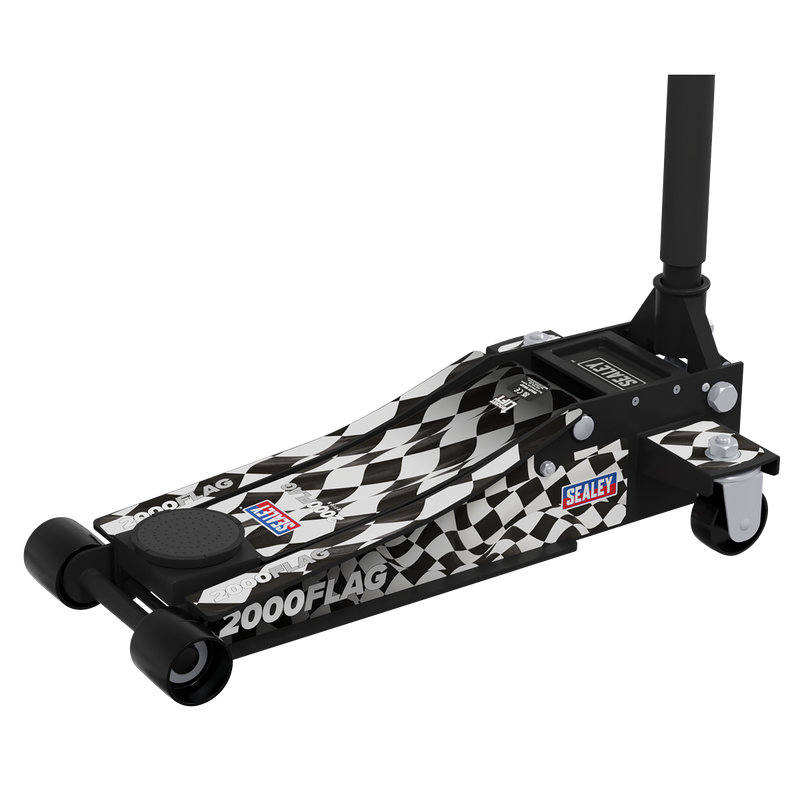 Sealey 2000CB Low Profile Custom Design Trolley Jack with Rocket Lift 2 Tonne - Black - additional view 7