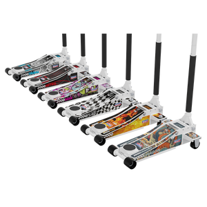 Sealey 2000CW Low Profile Custom Design Trolley Jack with Rocket Lift 2 Tonne - White - additional view 3