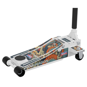 Sealey 2000CW Low Profile Custom Design Trolley Jack with Rocket Lift 2 Tonne - White - additional view 18