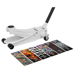 Sealey 2000CW Low Profile Custom Design Trolley Jack with Rocket Lift 2 Tonne - White - additional view 4