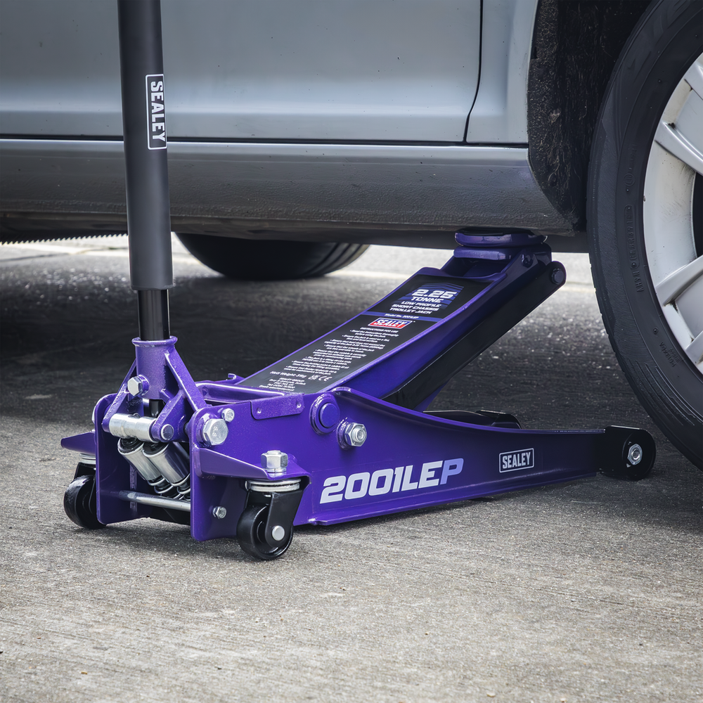 Sealey 2001LEP Low Profile Trolley Jack with Rocket Lift 2.25 Tonne - Purple - additional view 13