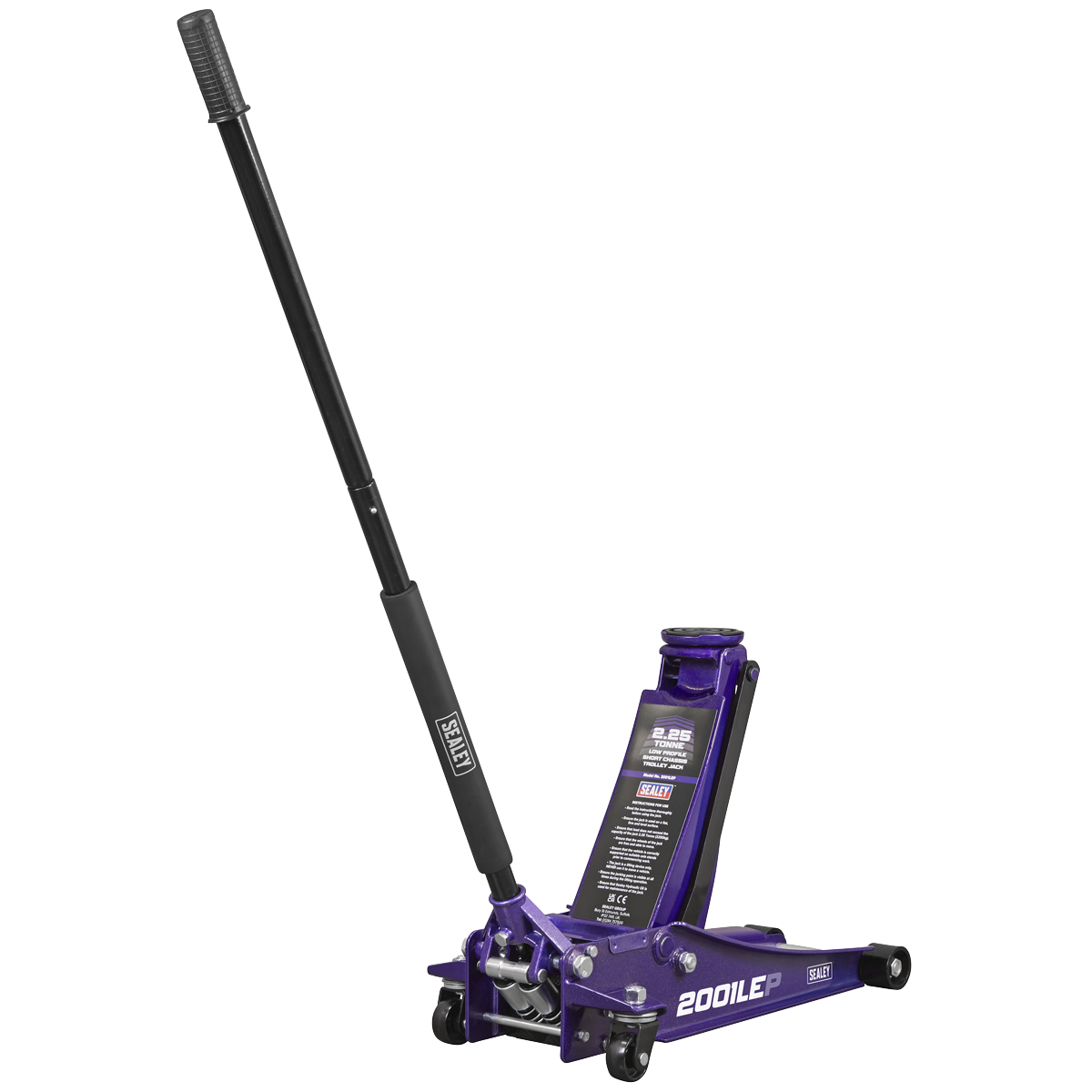 Sealey 2001LEP Low Profile Trolley Jack with Rocket Lift 2.25 Tonne - Purple - additional view 4