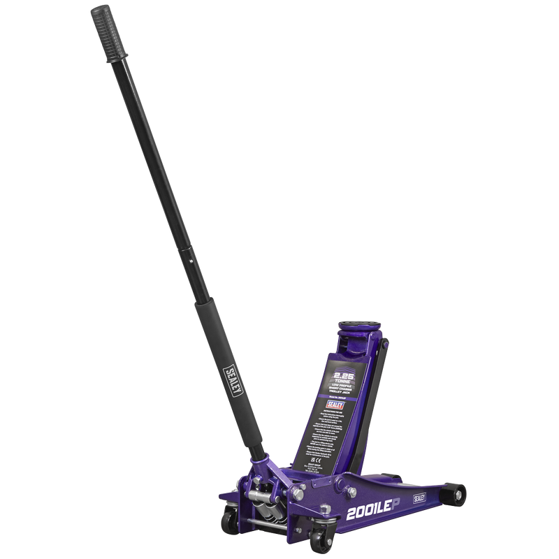 Sealey 2001LEP Low Profile Trolley Jack with Rocket Lift 2.25 Tonne - Purple - additional view 4