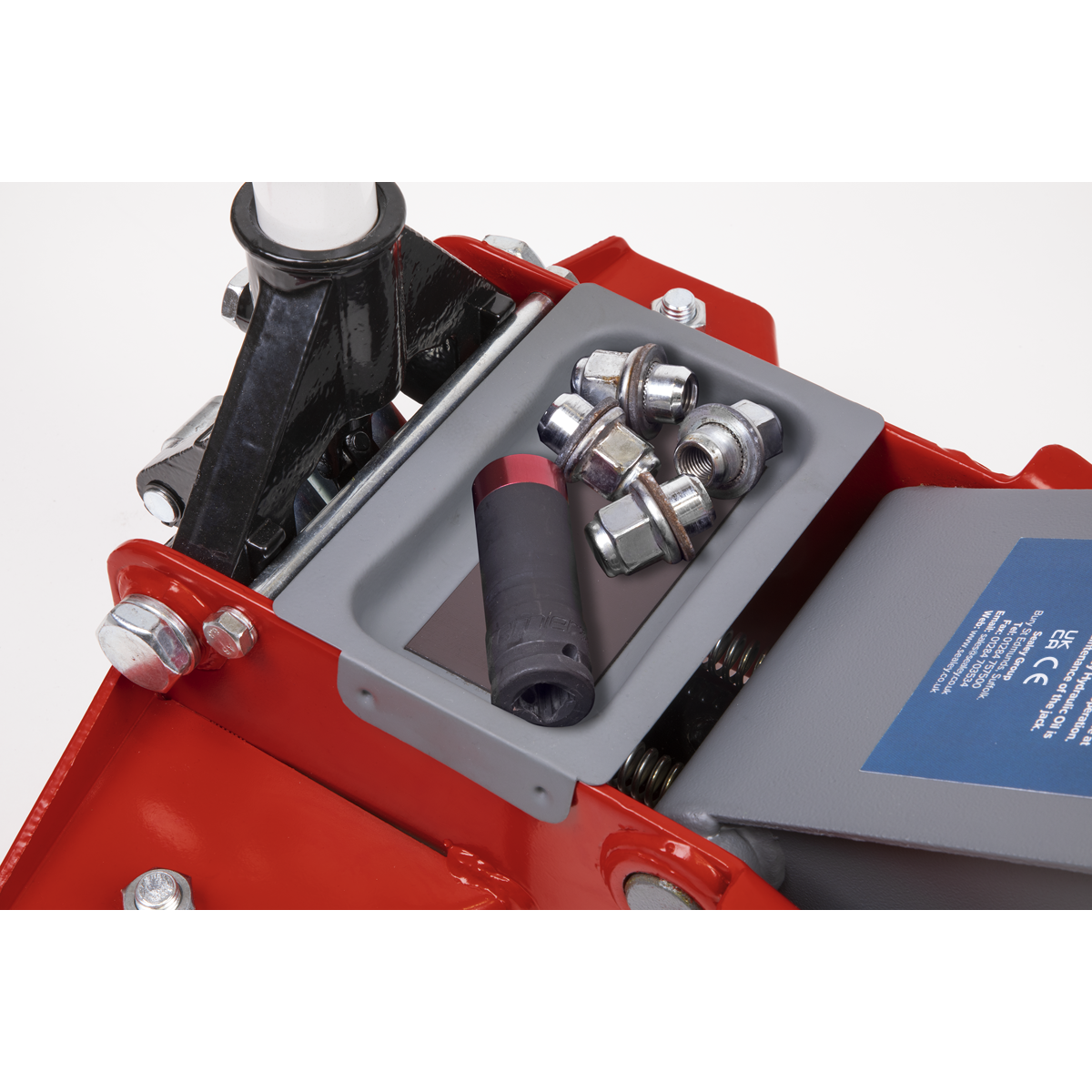 Sealey 2001LERECOMBO Trolley Jack & Cordless Impact Wrench Combo - Red - additional view 7