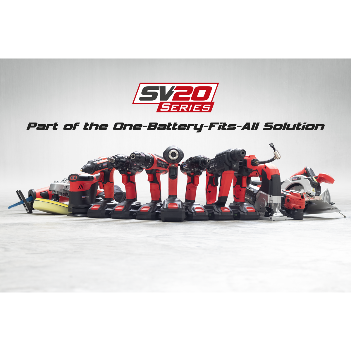 Sealey CP20VCOMBO2 5 x SV20 Series Cordless Power Tool Kit 20V - 2 Batteries - additional view 9