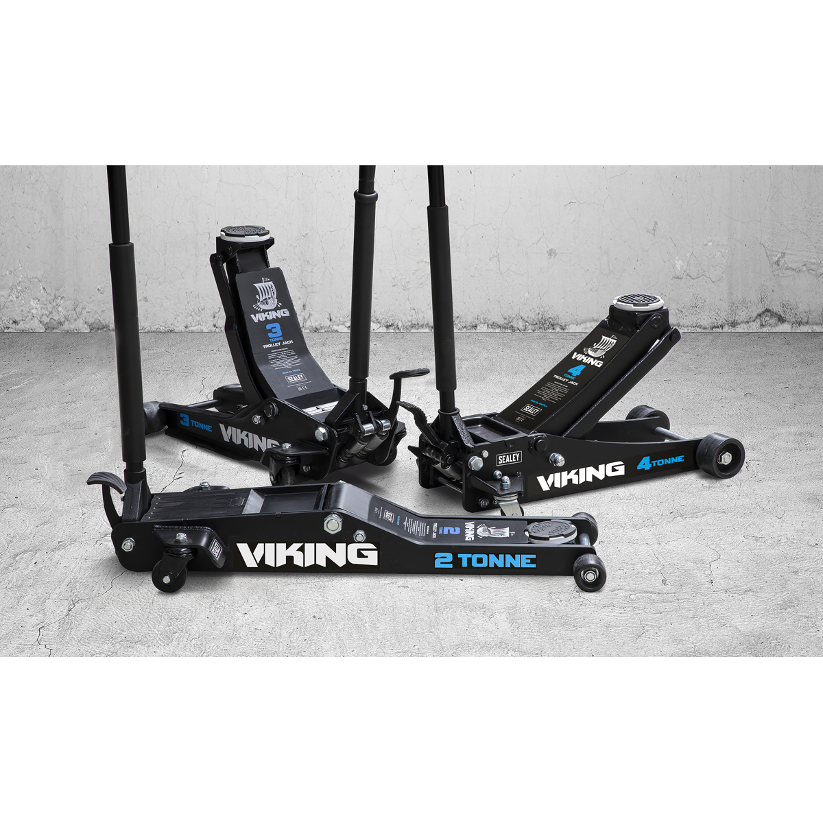 Sealey 3100TB Viking Low Profile Professional Trolley Jack with Rocket Lift 3 Tonne - additional view 7