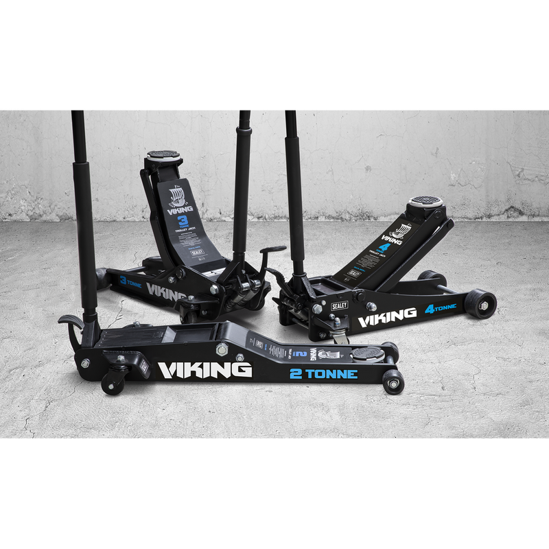 Sealey 3100TB Viking Low Profile Professional Trolley Jack with Rocket Lift 3 Tonne - additional view 7