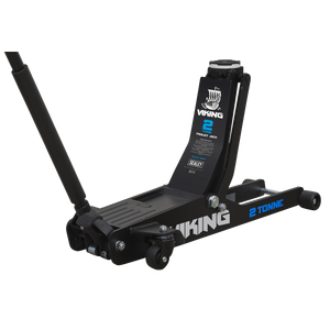 Sealey 2100TB Viking Low Profile Professional Long Reach Trolley Jack with Rocket Lift 2 Tonne