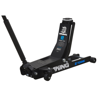 Sealey 2100TB Viking Low Profile Professional Long Reach Trolley Jack with Rocket Lift 2 Tonne
