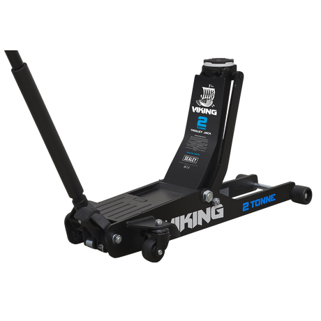 Sealey 2100TB Viking Low Profile Professional Long Reach Trolley Jack with Rocket Lift 2 Tonne