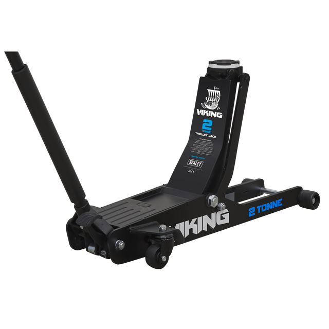 Sealey 2100TB Viking Low Profile Professional Long Reach Trolley Jack with Rocket Lift 2 Tonne