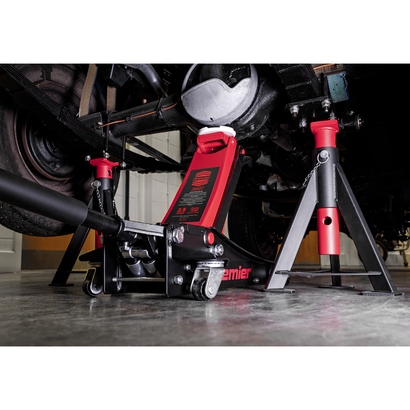 Sealey 2500LE Premier Low Profile Trolley Jack with Rocket Lift 2.5 Tonne - additional view 7
