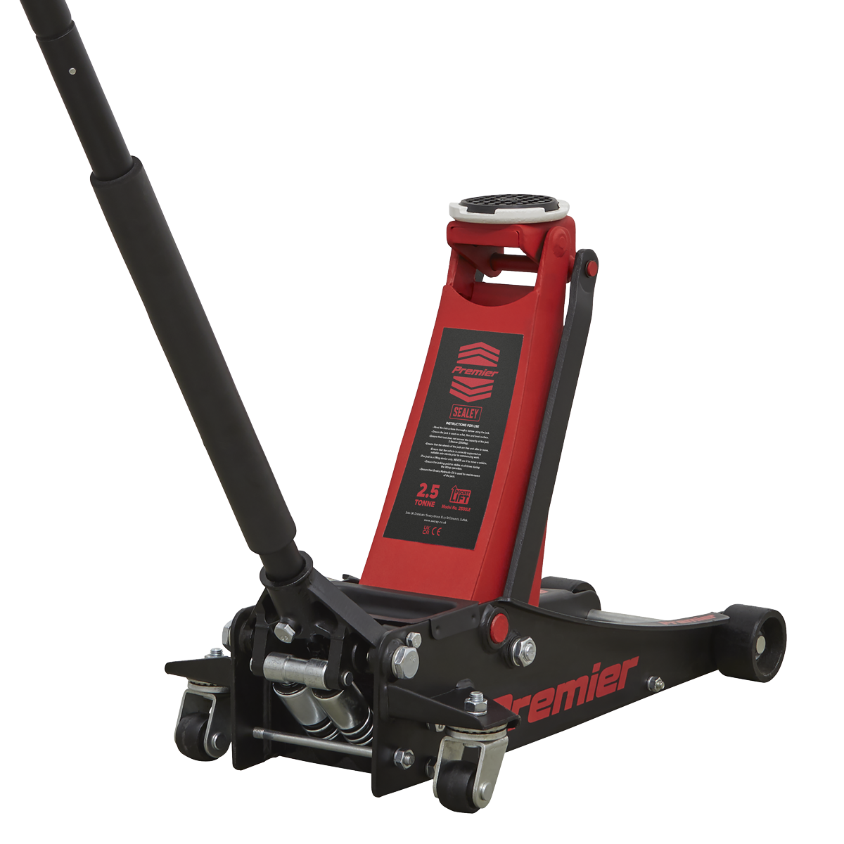 Sealey 2500LE Premier Low Profile Trolley Jack with Rocket Lift 2.5 Tonne